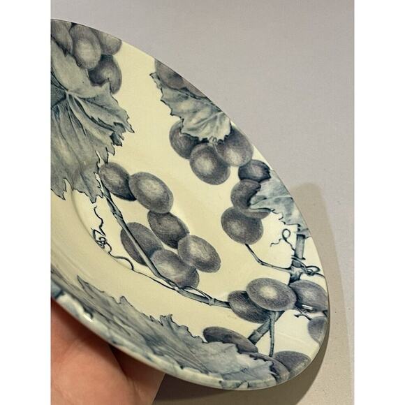 Royal Stafford Fine Earthenware England Blue Grape & Leaves Saucer Plate‎ - Picture 6 of 6